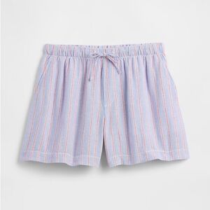 GAP 4" Mid Rise Pull-On Linen-Blend Shorts